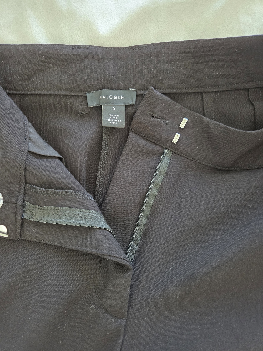 Halogen Trousers Flat Front Wider Straight Leg - Picture 3 of 6
